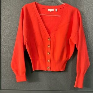 A.L.C. • Women's Red Cardigan Sweater - XS